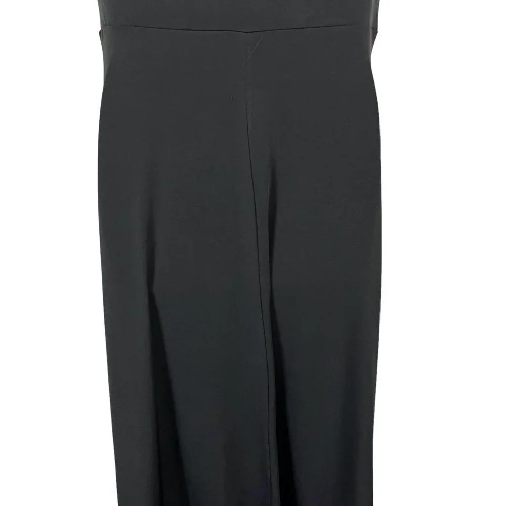 Madison Leigh Womens Black Pink Sleeveless Jersey Knit Stretch Midi Dress sz 10 - Picture 13 of 16